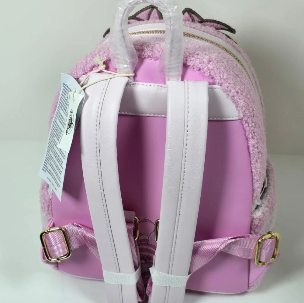 Loungefly Disney Parks Cheshire Cat Sherpa Mini Backpack NWT